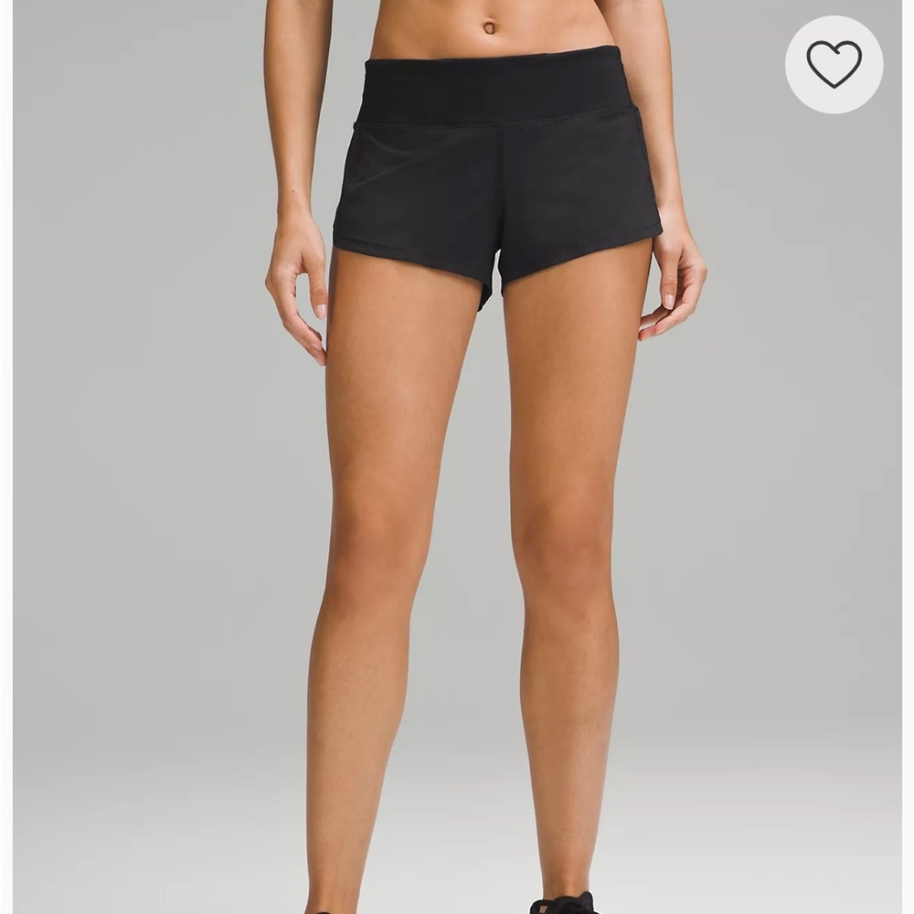 Black Lululemon Speed Up Short